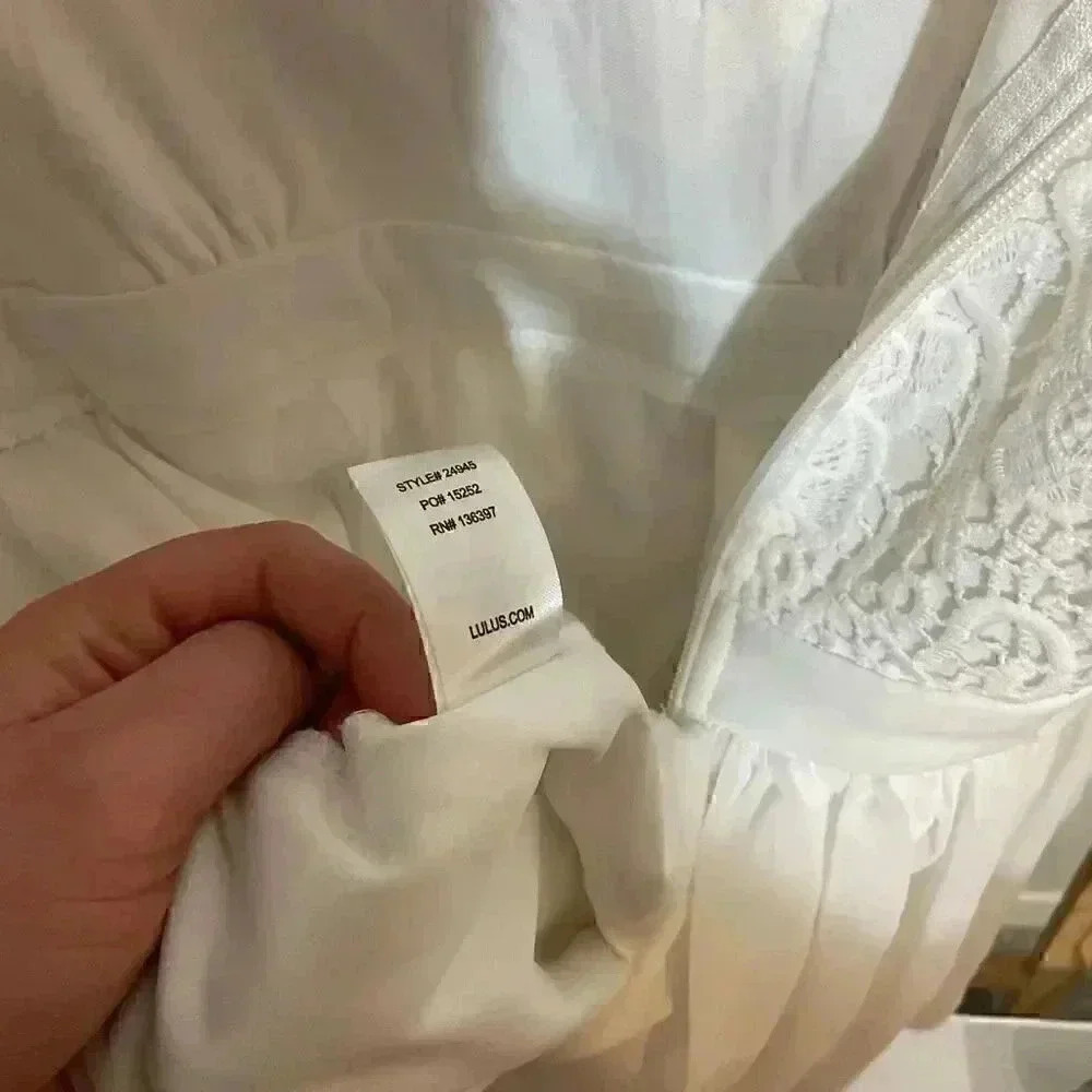 Lulus white dress size xs - Picture 10 of 11